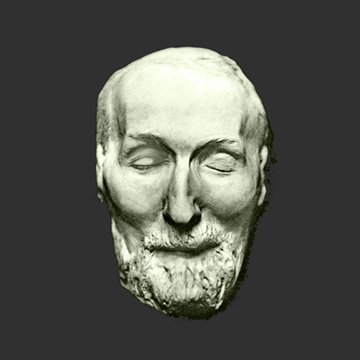 Die Totenmaske von Heine, verfremdet